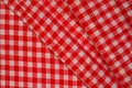 Detailed red picnic cloth, background for design