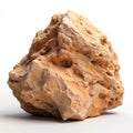 Detailed rendering of desert rock isolated