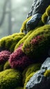 A detailed rendering of different types of moss Royalty Free Stock Photo
