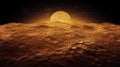 Detailed rendering surface features Venus
