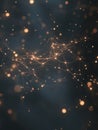 Detailed scientific visualization of the brain revealing glowing neural pathways with pulsing electrical activity