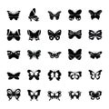 Butterfly Common Species Glyph Icons