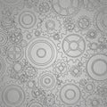 A detailed, seamless background pattern of mechanical gears vector design Generative AI Royalty Free Stock Photo