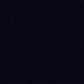 Detailed seamless realistic night starry black sky