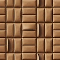 Seamless Pattern of Brown Padded Packages Royalty Free Stock Photo