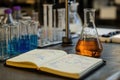 Laboratory setup for controlled chemical experiments and innovative discoveries Royalty Free Stock Photo