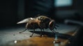 Detailed and sharp fly portraits are very focused