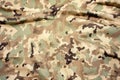 detailed shot of military khaki camouflage texture