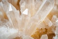 detailed shot of natural gypsum crystals