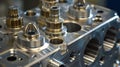 A detailed shot of a prototype nearing completion showcasing the precision and accuracy achieved through CADCAM Royalty Free Stock Photo