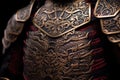 detailed shot of samurai armor patterns Royalty Free Stock Photo