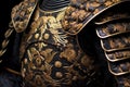 detailed shot of samurai armor patterns Royalty Free Stock Photo