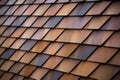 detailed shot of wood-shingle pattern