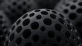 Detailed spherical carbon patterns creating unique texture