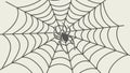 Detailed Spiderweb Pattern: Intricate Natural Design Element, vector design Generative AI Royalty Free Stock Photo