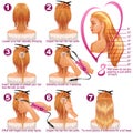 Detailed step by step for hair extension