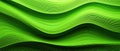 Detailed and striking, an abstract closeup of organic neon green wooden waving waves on a wall, Ai Generated