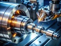 Precision CNC Lathe Machining A Detailed View of Screw Thread Production Using Advanced Turning Machinery