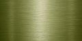 Olive green brushed metal surface with horizontal grain and soft light sheen Royalty Free Stock Photo