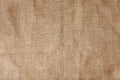 Detailed texture of creased burlap