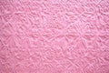 detailed texture of pink velvet material on a flat table
