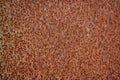 Detailed texture of rusty metal surface with orange and blue tones Royalty Free Stock Photo