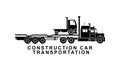 Detailed truck transporting illustration