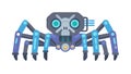 Advanced Robotic Spider with Integrated Mechanical Components, vector design Generative AI Royalty Free Stock Photo