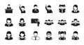 Education and Learning Icons Set Royalty Free Stock Photo