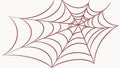 Intricate spider web, symbolizing connection and nature\'s design, vector design Generative AI Royalty Free Stock Photo
