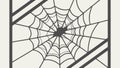 Spider Web with Spider, Intricacy and Natural Design, vector design Generative AI Royalty Free Stock Photo
