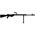 Detailed vector illustration Russian, Soviet ARMY Antitank Simonow 1941 PTRS-41 was an anti-tank rifle machine gun that was develo