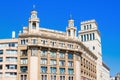 A detailed view of the architecture of the buildings, Barcelona