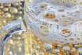 Close Up of Beer Mug With Bubbles. Generative AI Royalty Free Stock Photo
