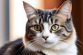 Close Up of a Cat With Green Eyes