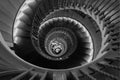 Detailed view of Cecil Brewer Spiral Staircase with Bocci lights at Heal`s Furniture Store, Tottenham Court Road, London UK.