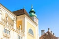 A detailed view of the facade of the Scots Church - Schottenkirche, Vienna