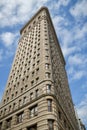 Detailed view on famous Flatiron Building in New York City