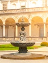 Detailed view of fountain at Belvedere - Royal Queen Anne`s Summer Palace near Prague Castle, Hradcany, Prague, Czech Royalty Free Stock Photo