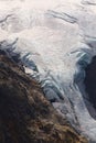 Detailed view of a glacier