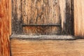 Detailed view of golden brown and weathered woodgrain