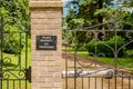 Detailed view of a large Private Property sign.