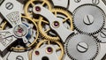 Intricate Mechanical Watch Movement with Gears and Jewels (ai generated) Royalty Free Stock Photo