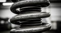 Close-up of a metal coil spring Royalty Free Stock Photo