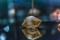 Detailed view of a mineral stone on blurred background Royalty Free Stock Photo