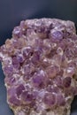 Detailed view of a mineral stone on blurred background Royalty Free Stock Photo