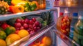 Detailed view of modern refrigerator featuring an integrated touchscreen display Royalty Free Stock Photo