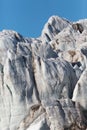 Detailed view natural Esmarkbreen glacier in Spitsbergen