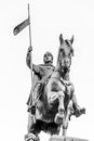 Detailed view od Statue of Saint Wenceslas, Wenceslas Square, Prague. Royalty Free Stock Photo