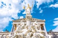 Detailed view of the Pallas Athene Fountain in front of the Austrian Parliament building Royalty Free Stock Photo